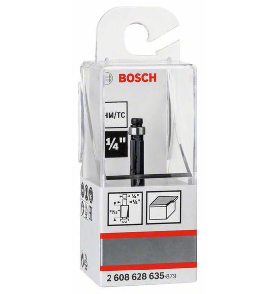 Bosch Laminate Trim Router Bit 1/4" Shank - Woodworking Flush Trim Tool for Laminates & Wood