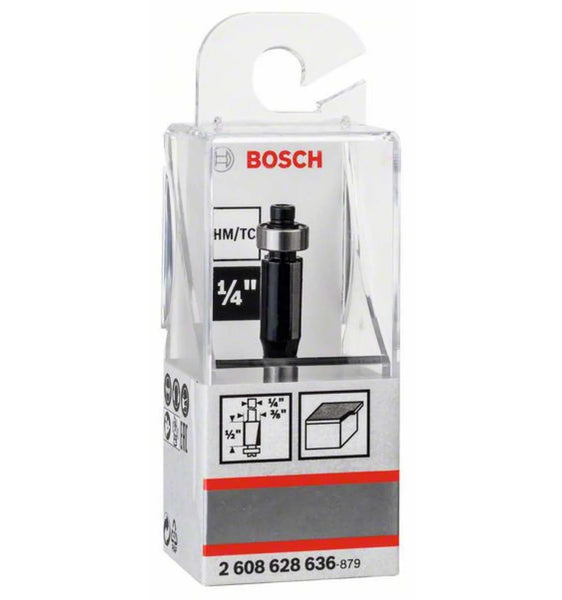 Bosch Router Bit - 1/4" Laminate Trim - Flush Trim Woodworking Cutter for Clean Cuts & Laminate Edges