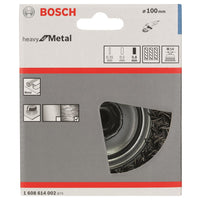 Bosch Brush - Wire cup brush 100 mm, 0,8 mm, M14 angle grinder, knotted wire -  1608614002