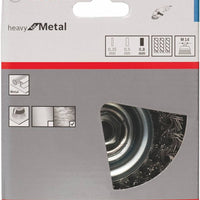 Bosch Brush - Wire cup brush 90 mm, 0,8 mm, M14 angle grinder, knotted wire -  1608614000