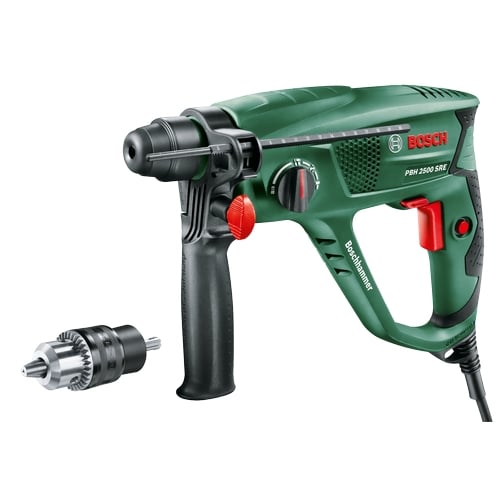 Bosch Rotary Hammer PBH 2500 SRE + 6 acc. + key chuck - 0603344402
