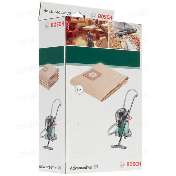 Bosch Dust extraction - Disposable Paper Filter bag for UniversalVac 20, 5 pc -  2609256F33
