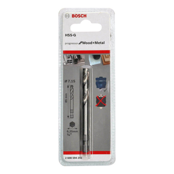 Bosch: pilot drills  - Pilot drill Plus HSS-G 7,15 x 85 mm -  SKU: 2608594254