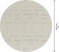 Bosch - EX 25 foi abrazive disc M480 225mm  G220 - 2608900712