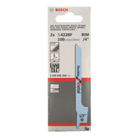 Bosch S422BF BIM Jigsaw Blade: Flexible Metal Cutting (2-Pack) - Saw Blades for Metal