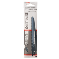 Bosch S930 CF BIM Reciprocating Saw Blade 5-Pack: Heavy Metal Cutting Power, Durable, 6-inch