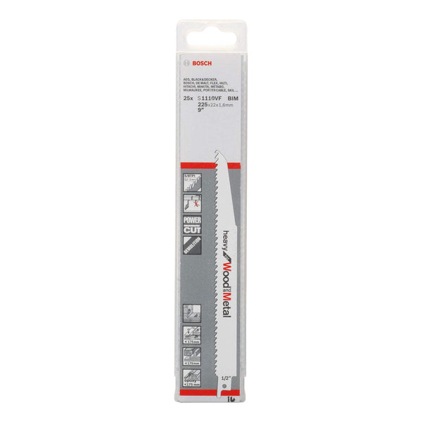 Bosch: saw blades  - BIM S 1110 VF Special for Glass, fibre, epoxy, chipboard, wood, 5 pc -  SKU: 2608657610