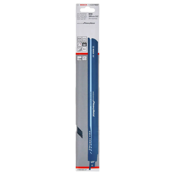 Bosch: saw blades  - BIM S 1227 BEF Endurance for Heavy Metal, 5 pc -  SKU: 2608658147