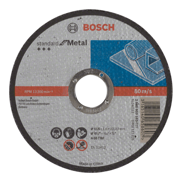 Bosch Cutting Disc 115mm - Metal Cutting Wheel A60 T BF | chavda.com