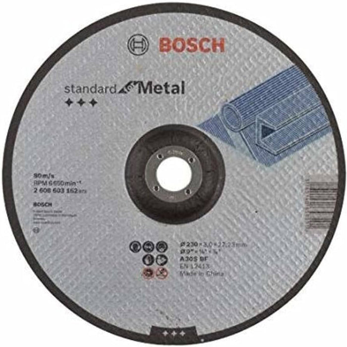 Bosch 230mm Metal Cutting Disc - A30S BF Abrasive Wheel for Angle Grinders