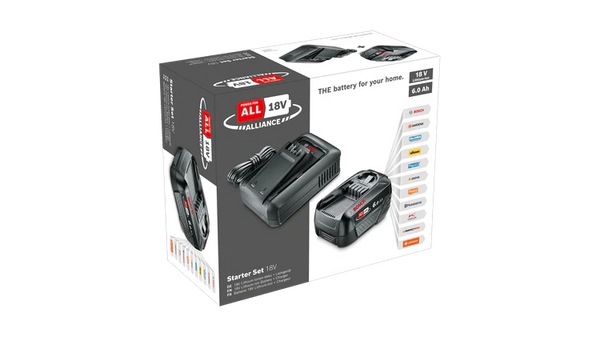 Bosch DIY | Battery Starter Set 18V 1x 6.0Ah Battery + Charger AL 18V-44 - 1600A032A8