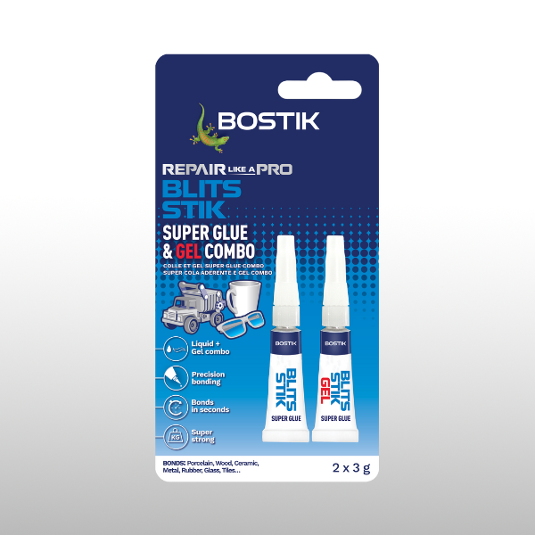 BOSTIK BLITS STIK SUPER GLUE COMBO 2 X 3G B/C - 1-0718