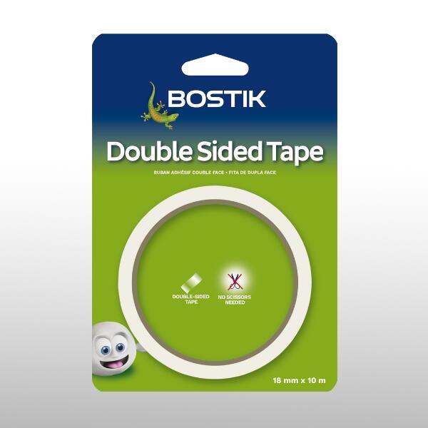 BOSTIK DOUBLE SIDED TAPE 18MM X 10M B/C - 1-1089