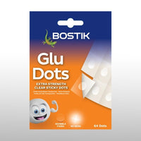 BOSTIK GLUE DOTS EXTRA STRENGTH-64 DOTS - 1-2601