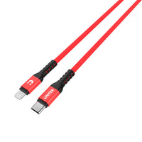 UNITEK 1M TYPE-C TO LIGHT MFI RED CALE (C14060RD)* - CAB-USBC-LIG-MFI-1MU