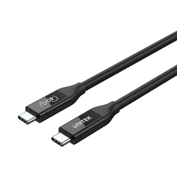 UNITEK 0.8M (USB4)TYPE-C (M-M)100W CAB(C14100BK) - CAB-USB-C-100W-0.8M