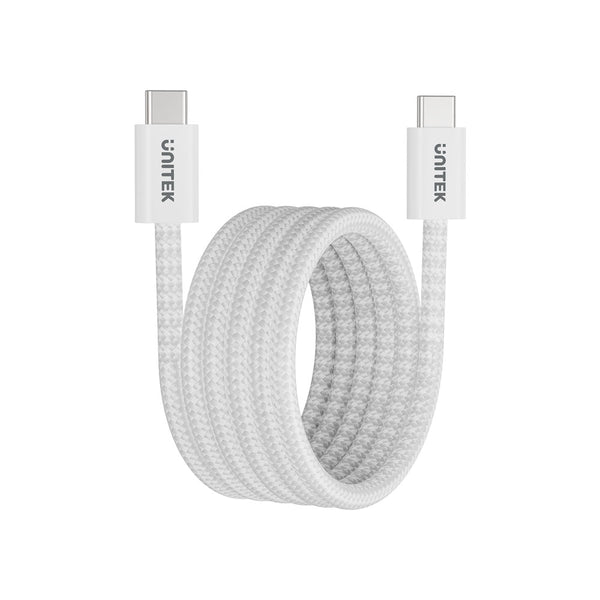 UNITEK 14141AW 1M 100W MAGNETIC TYPE-C CABLE - CAB-MAG-USB-C-1M-WH