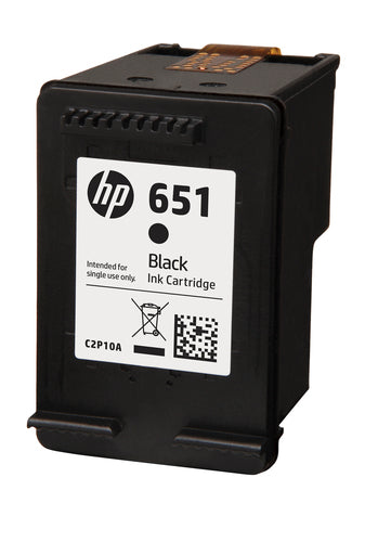HP 651 Black Ink Cartridge- IA 5575 / 5645-C2P10AE