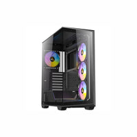 Antec C3 ARGB Black Mid-Tower Gaming PC Chassis with Tempered Glass Side Panel and Rainbow Fans