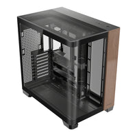 Antec C8 Curved Wood E-ATX | ATX | Micro-ATX | ITX Dual Chamber Gaming Chassis - Black-C8 CURVED WOOD