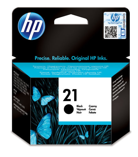 HP 21 Black InkJet Print Cartridge (5ml)-C9351AE
