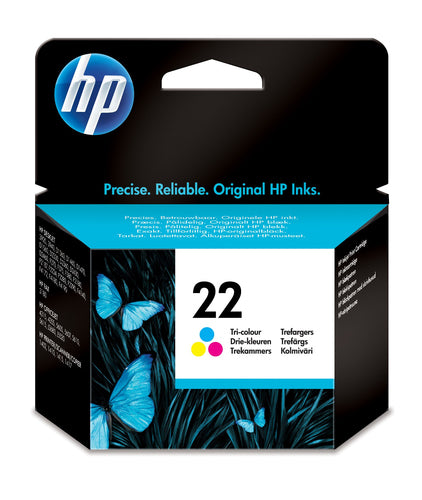HP 22 Tri-Colour InkJet Print Cartridge (5ml)-C9352AE