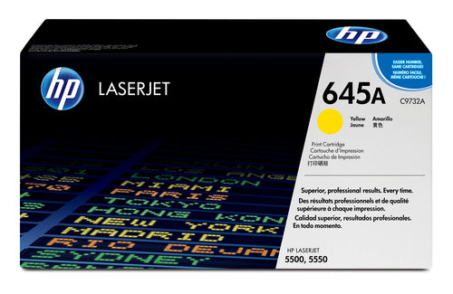 HP 645A CLJ 5500 YELLOW PRINT CARTRIDGE APPROXIMATELY
