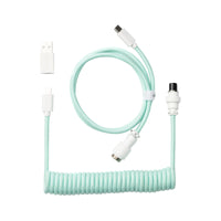 Keychron Coiled Aviator Cable - Mint/Straight-CAB-18