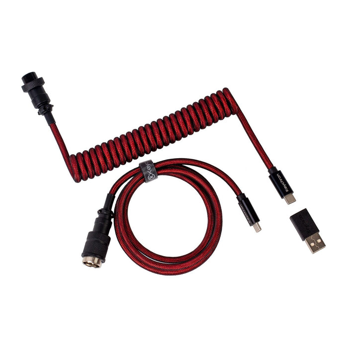 Keychron Coiled Aviator Cable - Red Keychron