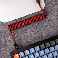 Keychron Coiled Aviator Cable - Red Keychron