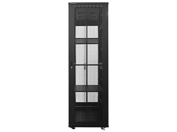 Linkbasic 42U Server Cabinet - 1M Deep, Perforated Door, 3 Shelves, 4 Fans. Network/Data Center Rack. Buy Now at chavda.com!