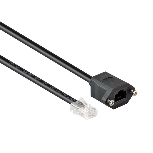 0.6M CAT6 PANEL MOUNT MALE TO FEMALE CABLE - CAB-CAT6-MF-0.6M-R