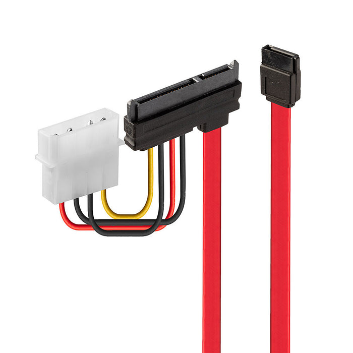 (RU) 0.3M INTERNAL SATA COMBO RED CABLE - CAB-SATA-INT-0.3M-LQ