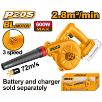 INGCO 20V BLOWER 3SPD product image