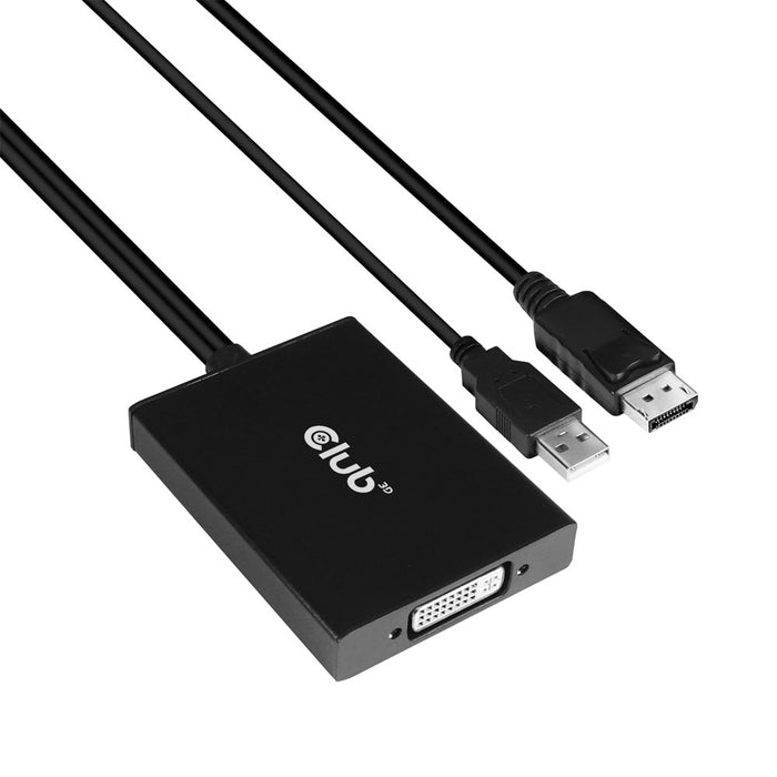 CLUB3D CAC-1010 DISPLAYPORT TO DUAL-LINK DVI-D ACTIVE ADAPTER – HDCP ON VERSION - CAC-1010-CLUB3D