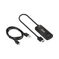 CLUB3D CAC-1335 HDMI TO DISPLAYPORT 4K 120HZ OR 8K 30HZ ACTIVE ADAPTER WITH OPTIONAL MICRO USB POWER INPUT - CAC-1335-CLUB3D