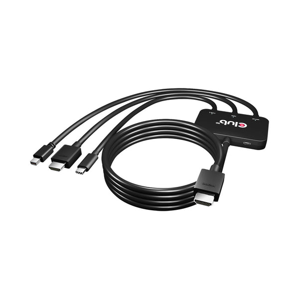 USB TYPE-C, HDMI, MINI DPP 1.2 TO HDMI 4K MM - CAC-1630-CLUB3D