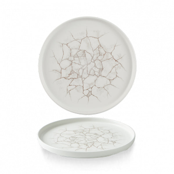 CHURCHILL Kintsugi - Agate Grey - Walled Plate - W26Cm H2Cm (6) - CC-KTAG-WP26.1