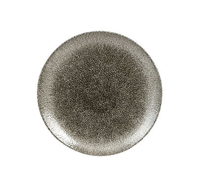 CHURCHILL Raku - Quartz Black - Coupe Plate - 21.7Cm (12) - CC-RKBQ-EVP8.1