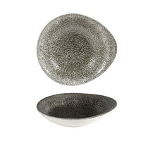 CHURCHILL Raku - Quartz Black - Round Dish - 16Cm X 14.5Cm (12) - CC-RKBQ-ID6.1
