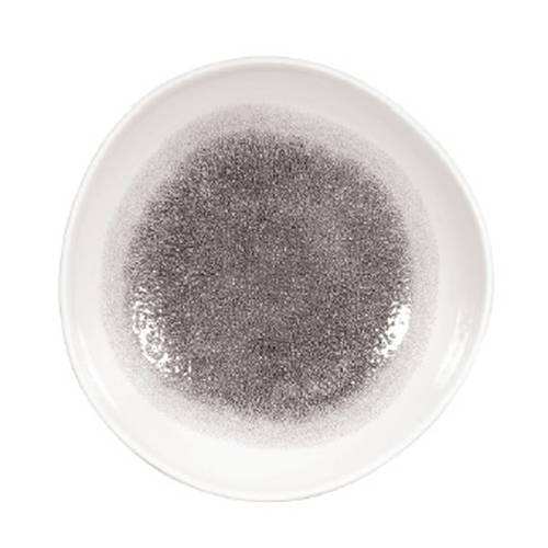 CHURCHILL Raku - Quartz Black - Organic Round Bowl - 25.3Cm (12) - CC-RKBQ-OGB1.1