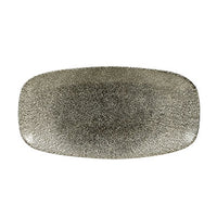 CHURCHILL Raku - Quartz Black - Chefs' Oblong Plate - 35.5Cm X 18.9Cm (6) - CC-RKBQ-XO14.1