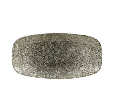 CHURCHILL Raku - Quartz Black - Chefs' Oblong Plate - 35.5Cm X 18.9Cm (6) - CC-RKBQ-XO14.1