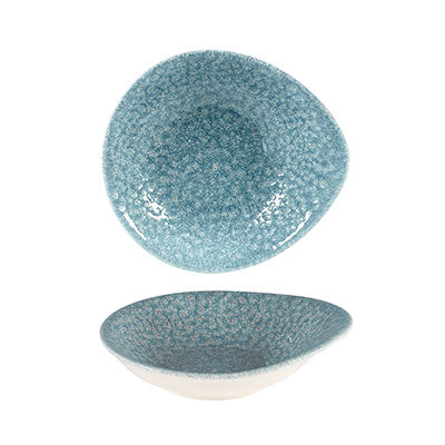 CHURCHILL Raku - Topaz Blue - Round Dish - 16Cm X 14.5Cm (12) - CC-RKTB-ID6.1