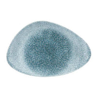 CHURCHILL Raku - Topaz Blue - Chefs' Triangle Plate - 30Cm X 20Cm (6) - CC-RKTB-TC30.0