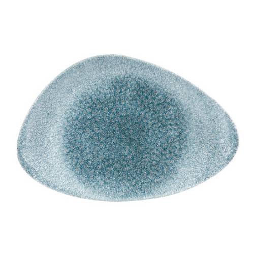 CHURCHILL Raku - Topaz Blue - Chefs' Triangle Plate - 30Cm X 20Cm (6) - CC-RKTB-TC30.0