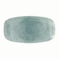CHURCHILL Raku - Topaz Blue - Chefs' Oblong Plate - 29.8Cm X 15.3Cm (12) - CC-RKTB-XO11.1