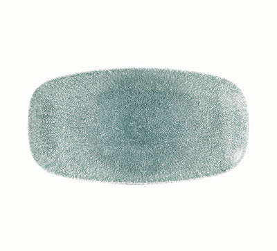 CHURCHILL Raku - Topaz Blue - Chefs' Oblong Plate - 29.8Cm X 15.3Cm (12) - CC-RKTB-XO11.1