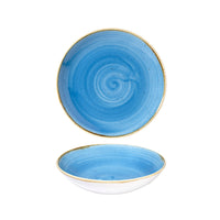 Churchill Stonecast Cornflower Blue Coupe Bowl 18.2cm - Elegant Blue Ceramic Tableware