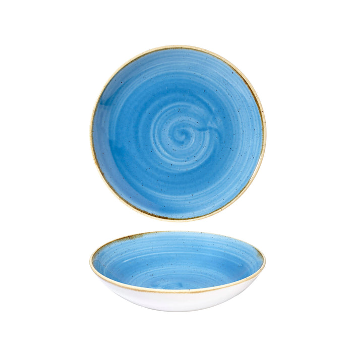 Churchill Stonecast Cornflower Blue Coupe Bowl 18.2cm - Elegant Blue Ceramic Tableware